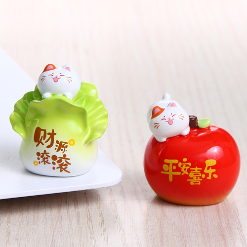 电视机上的小摆件平安喜乐礼物品