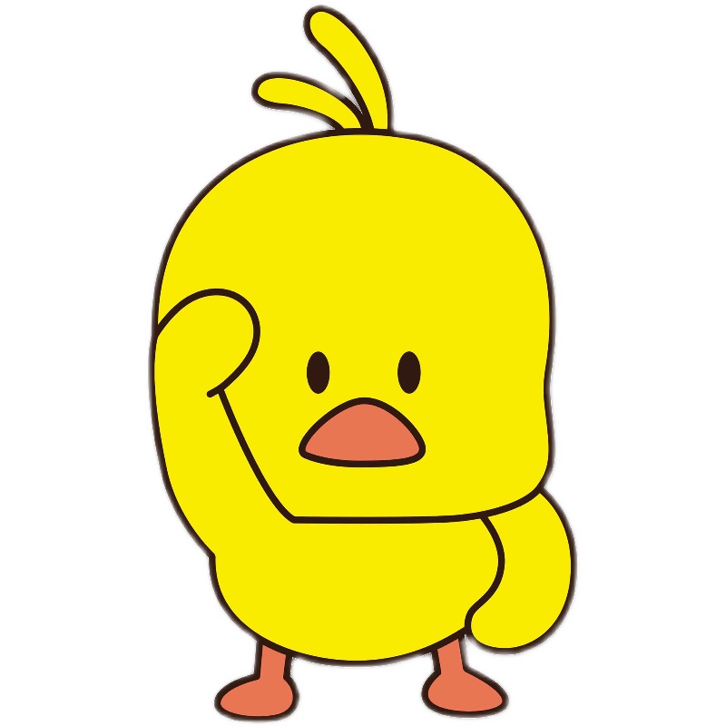新烫画定制鸭子卡通转我生的么辣可爱图案柯o式热把印耐水洗白墨