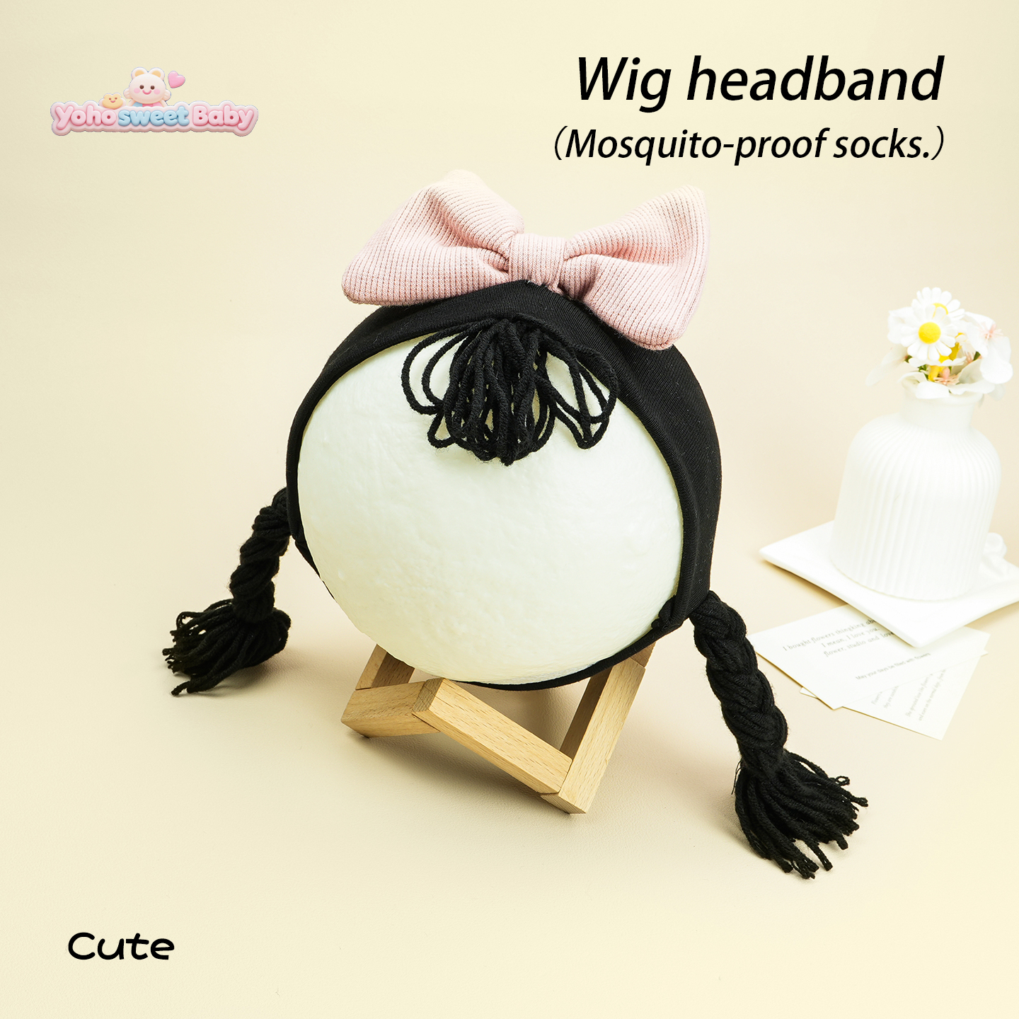 婴儿发带夏季薄款假发