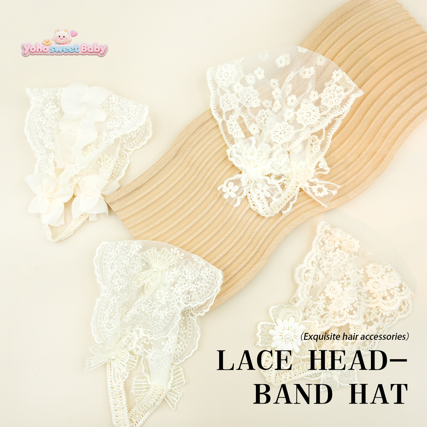 婴儿发带夏季薄款遮脑门帽