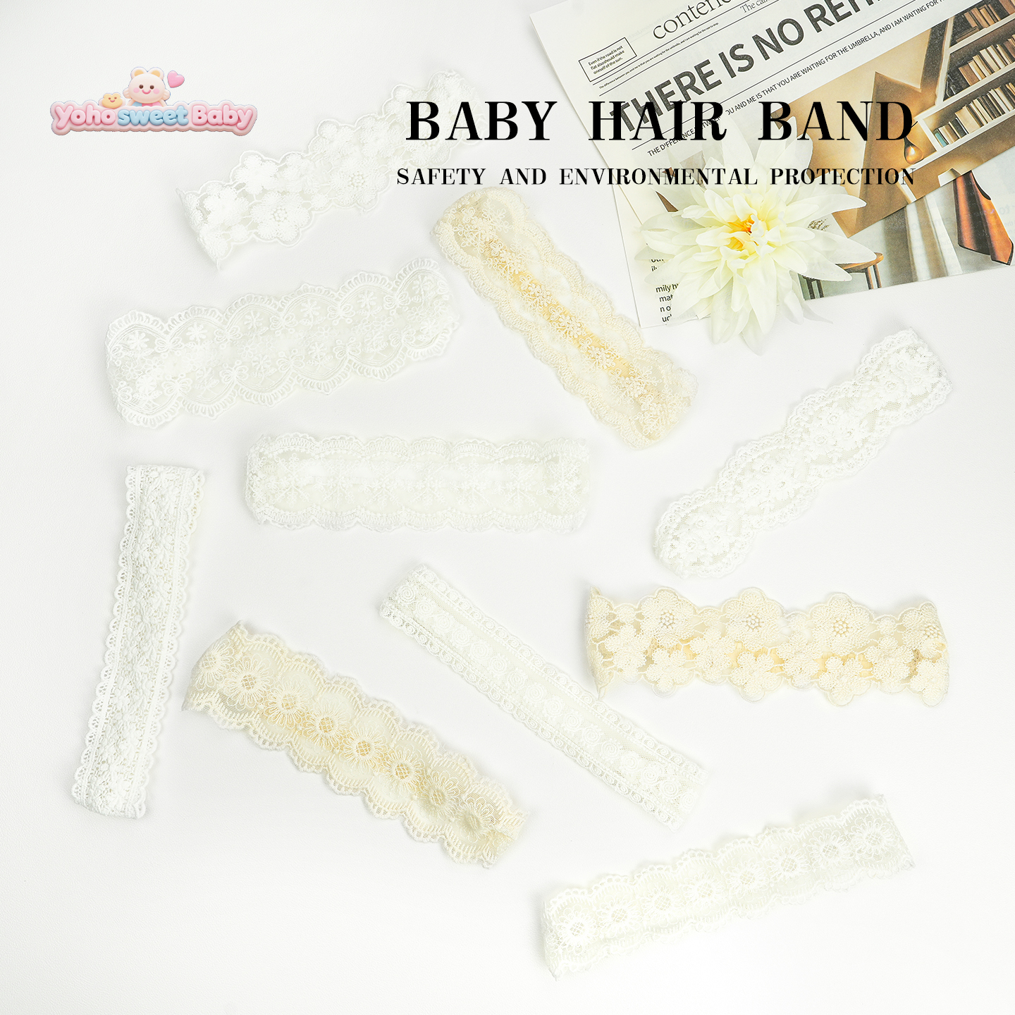 婴儿发带夏季薄款公主发饰