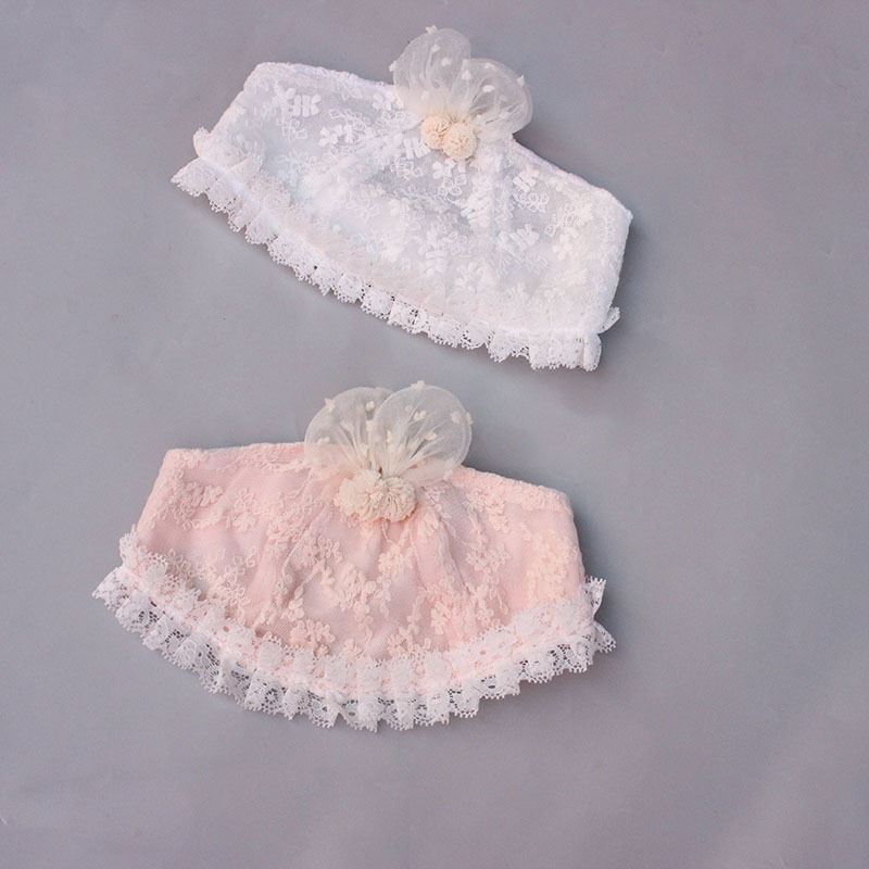 婴儿帽子蕾丝公主护卤门空顶帽新生儿胎帽女宝宝春秋薄款夏季