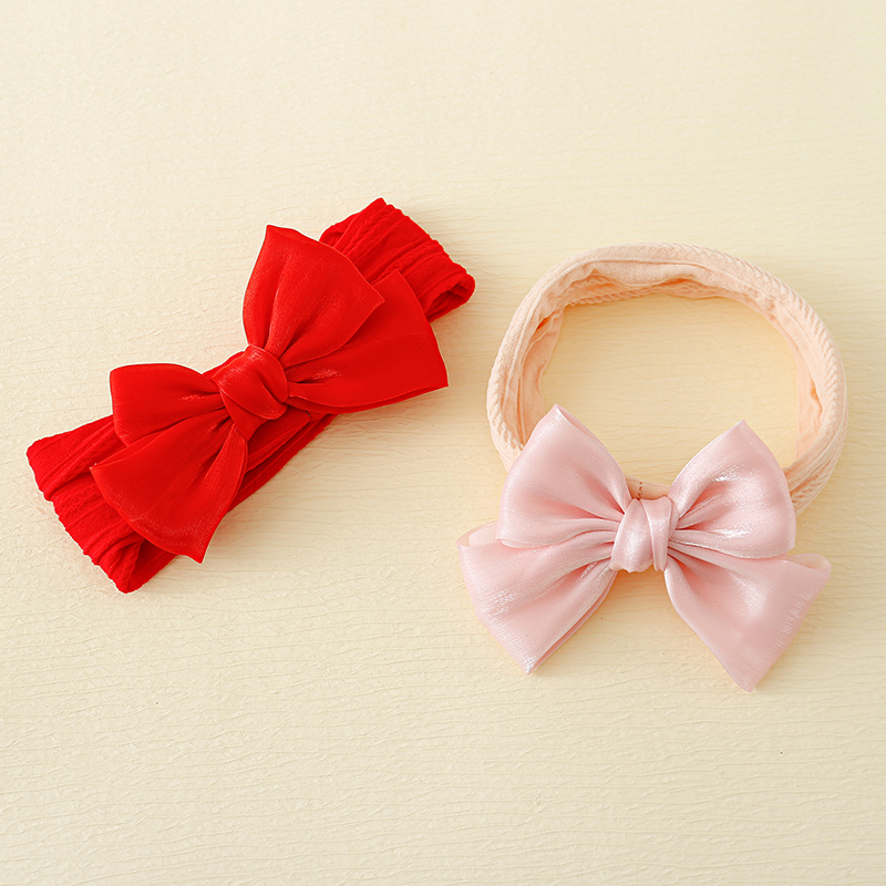 公主女宝宝蝴蝶结发带柔软不勒