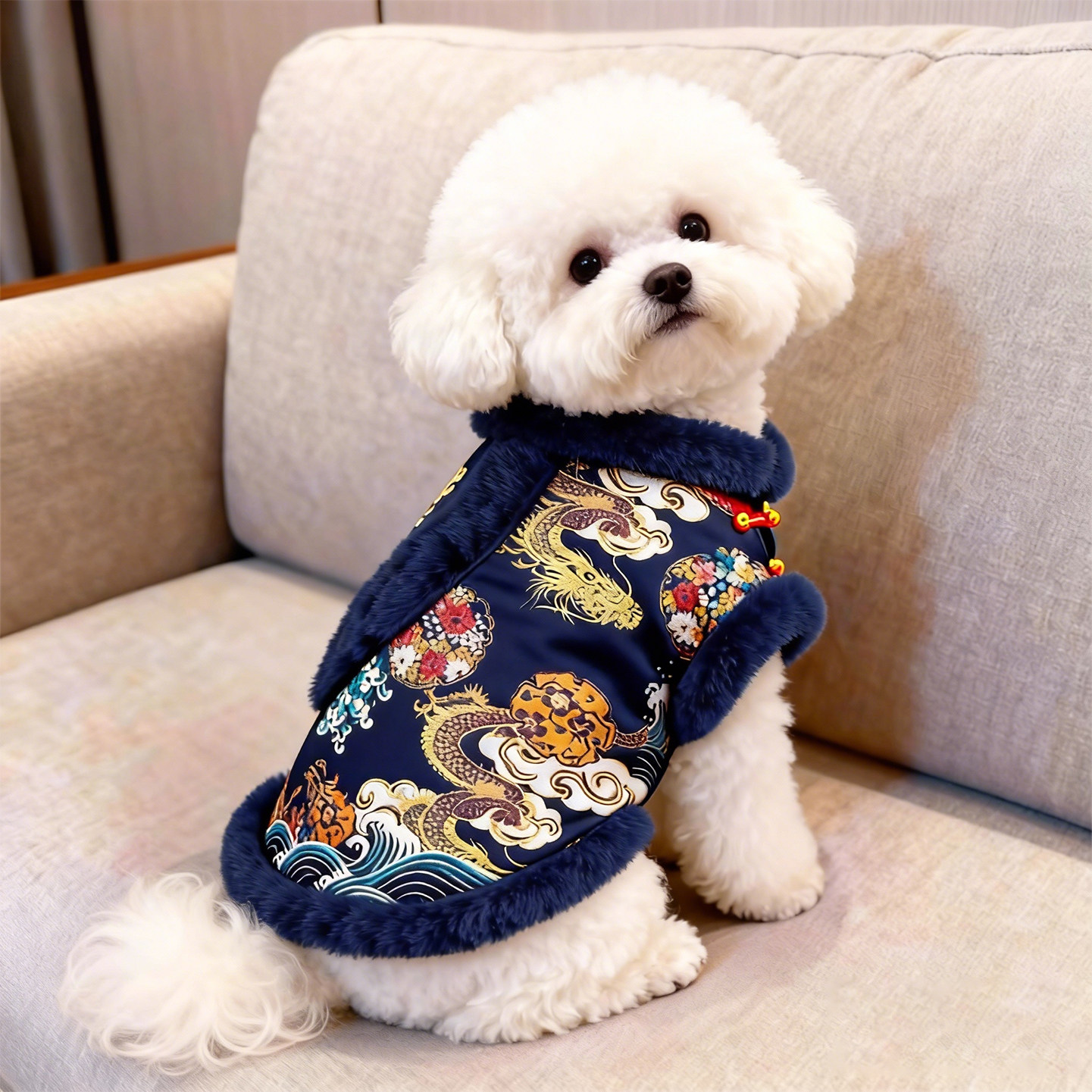 狗狗衣服喜庆唐装秋冬季保暖棉衣中小型犬泰迪比熊中国风宠物服装,宠物/宠物食品及用品,狗宠物服装/雨衣,淘宝优惠券,粉丝福利购,淘宝优惠卷