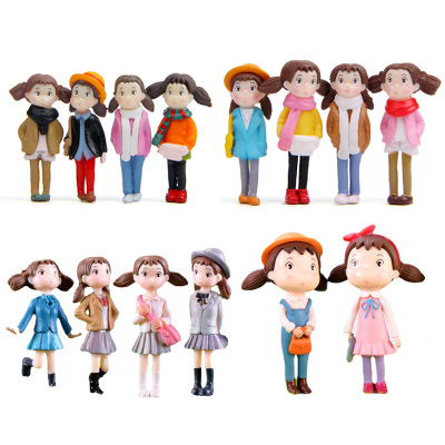 宫崎骏可爱风人物微景观小摆件