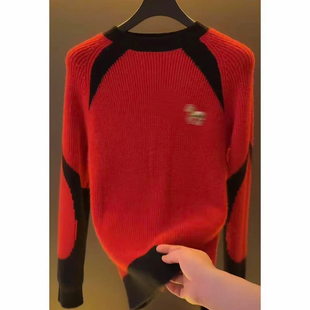 2025冬季新款男女同款圆领毛衣轻奢百搭潮流针织外套情侣MY-6348