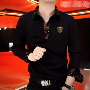 《玄金领徽》秋季新款卫衣男士商务潮流时尚百搭套头长袖修身帅气