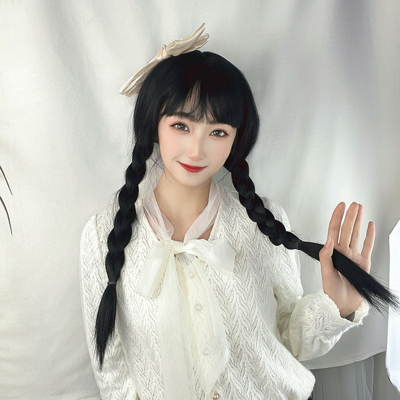 美剧星期三cos双辫麻花假发