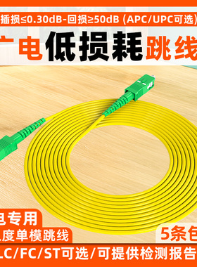 广电光纤跳线 SCAPC光纤跳线广电apc跳纤斜八度尾纤SC/APC-FC/APC-STAPC-LC光缆跳线光纤线 光纤尾纤