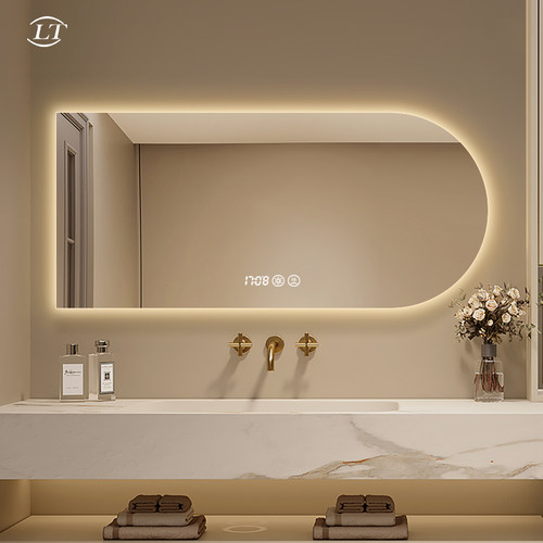 拱形智能带灯浴室镜卫生间镜子
