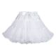 Tutu Skirt White Women Petticoat Bubble Ruffled Girl Fluffy