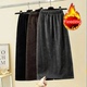 Back Thick Skirt Women Winter Fleece Slit New Elegant