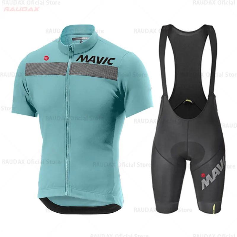 2023 RX Mavic Cycling Jersey Set for Men, Mountain Bike Unif