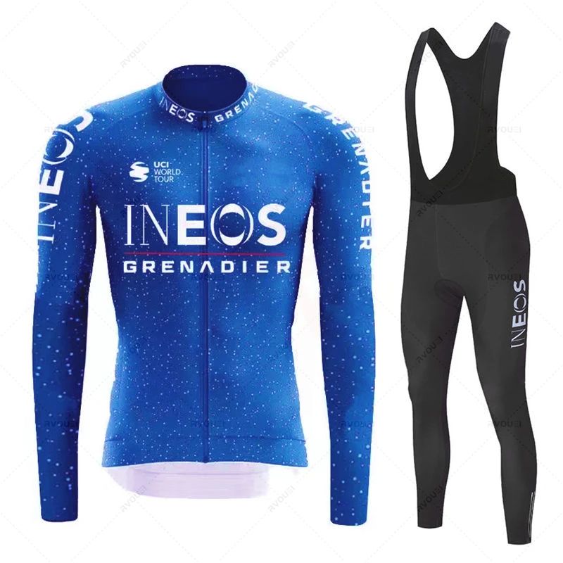 Ineos Grenadier Autumn Cycling Jersey Set Ropa Ciclismo Spri