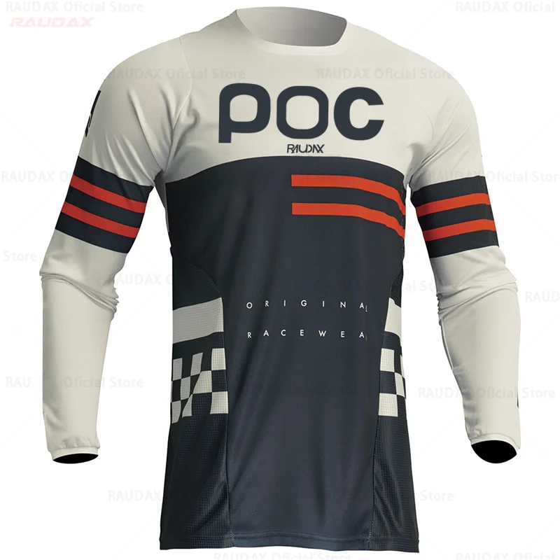 RAUDAX POC 2025 Men Cycling Motocross Jersey Downhil Mountai