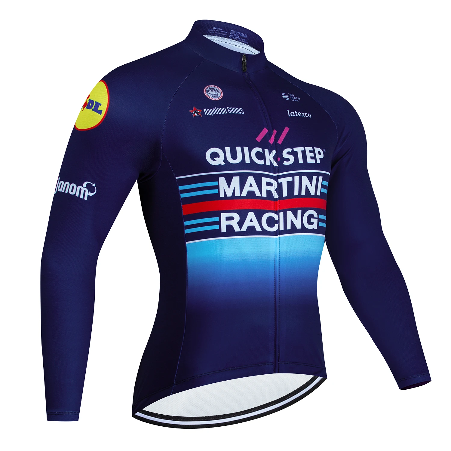 2024 QUICK STEP Team Autumn Cycling Jersey Men Long Sleeves