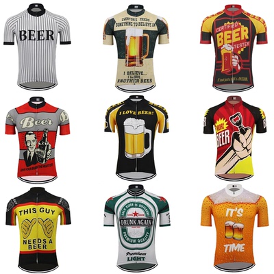 multiple choices beer Cycling jersey men short sleeve ropa c