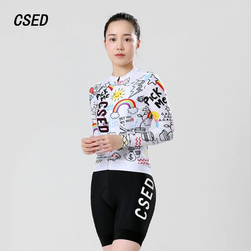 CSED Cycling Jersey Spring Summer Autumn Bicycle Riding Soft