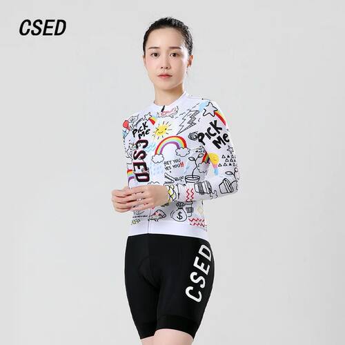 CSED Cycling Jersey Spring Summer Autumn Bicycle Riding Soft