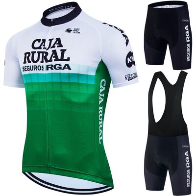 Men's Cycling Outfit Set Sports Clothing Man CAJA RURAL Summ