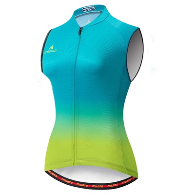 MILOTO Women's Sleeveless Cycling Jersey Breathable Fast Dry