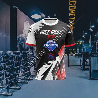 2025 Men's T-shirt New Arm Wrestling Jersey Fan Wrist Traini