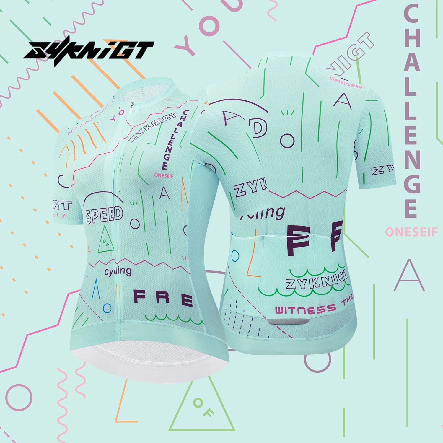 ZYKNIGT New style Women's Short Sleeve Cycling Jersey Jacket