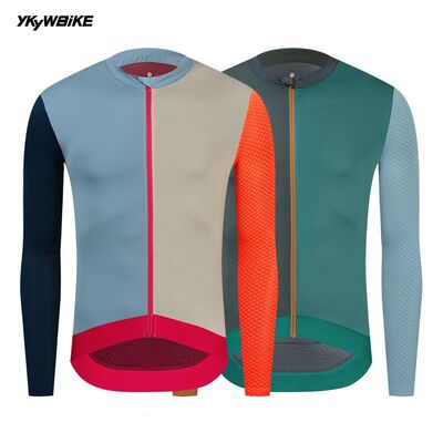 YKYW Pro Men's Long Sleeve Cycling Jersey Quick Dry Bicycle