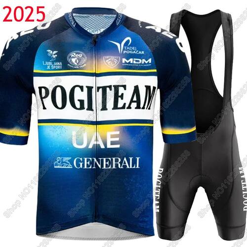 2025 UAE Pogi Team Cycling Jersey Set Tadej Pogacar Bicycle