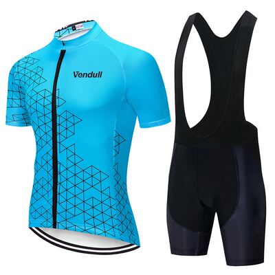 2025 Short Sleeve Cycling Jersey Clothes Bib Short Set Gel P