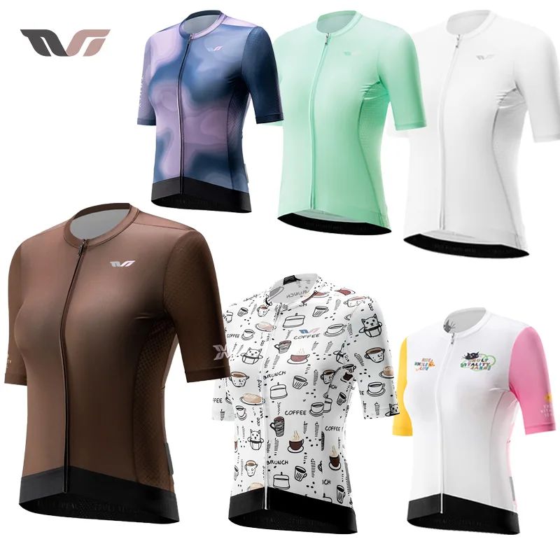 ROCKBROS TVI Female Cycling Jersey Spring Summer Short Sleev