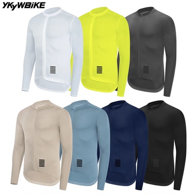 YKYWBIKE Cycling Jersey Long Sleeve Men Pro Road Bike Long S