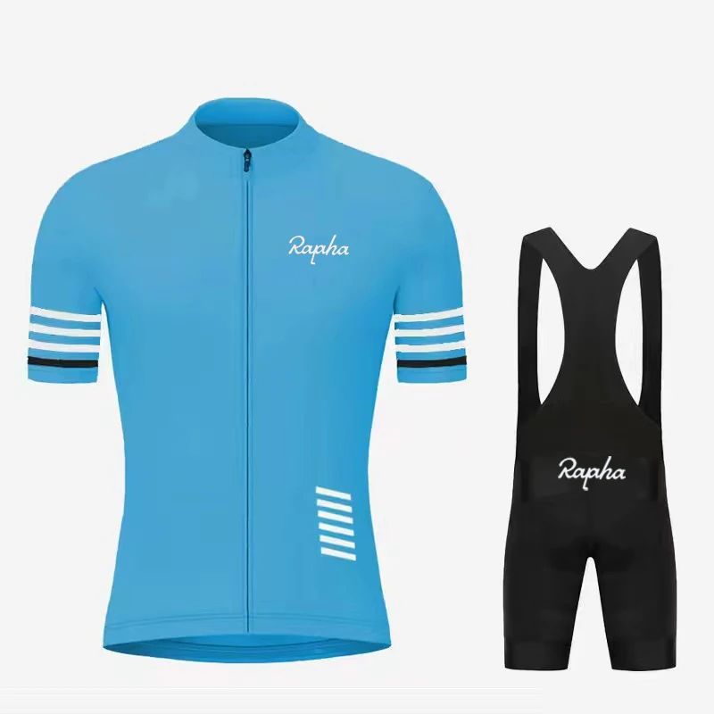 Ralaha Team Cycling Jersey Sets MTB Bicycle Bike Breathable