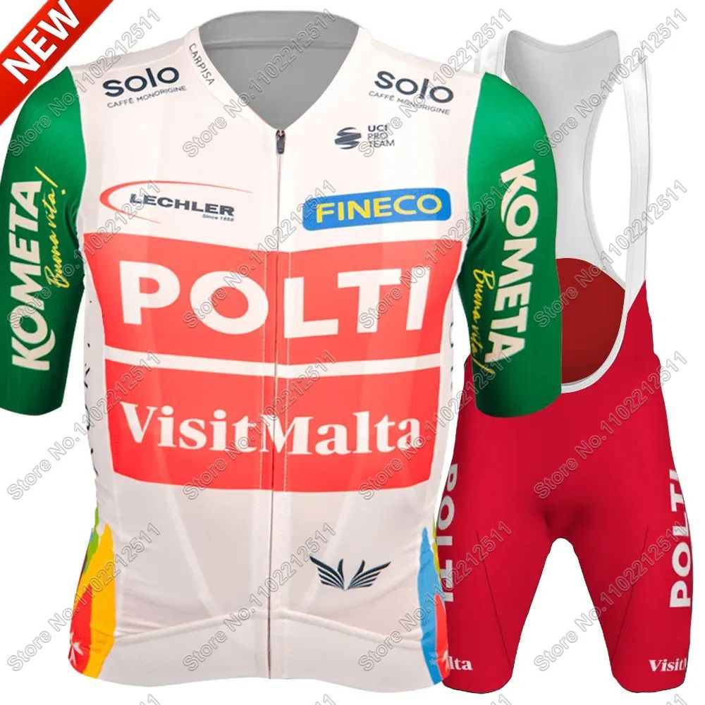 2025 Polti Kometa Team Cycling Jersey Set Bicycle Italy Clot