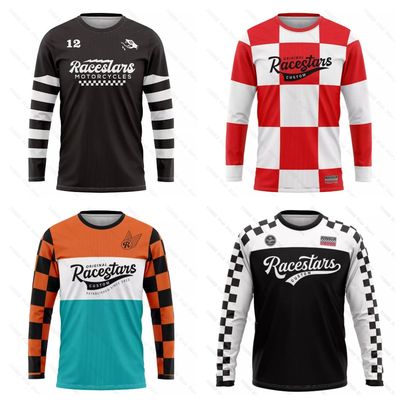 Latest Motocross Downhill MTB Men Cycling Jersey MX Long Sle