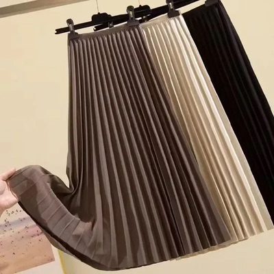 2024 New Versatile Large Swing Skirt Slimming A-line Skirt N