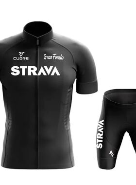 2024 STRAVA Men's Summer Cycling Jersey, Mountain Road Bike