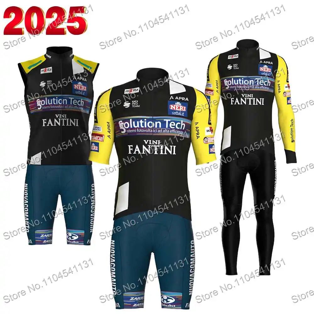 Team Solution Tech 2025 Cycling Jersey Set Vini Fantini Ital