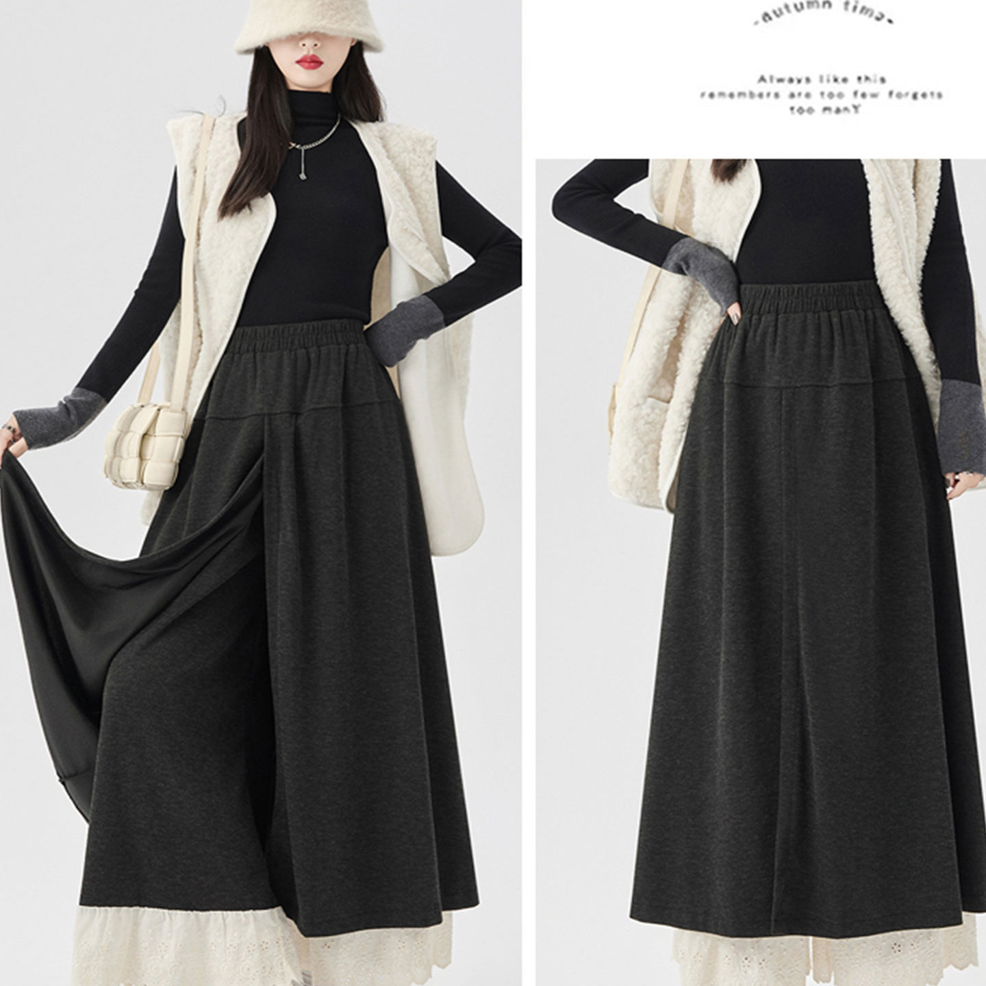 【赠送运费险】假两件屁帘裙裤