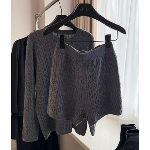 网红同款麻花针织短裤女2026春夏新款裤子今年流行巨好看的休闲裤