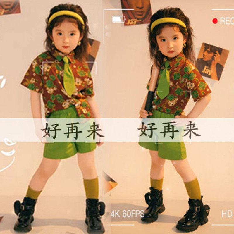 六一儿童节女童港风复古走秀潮服