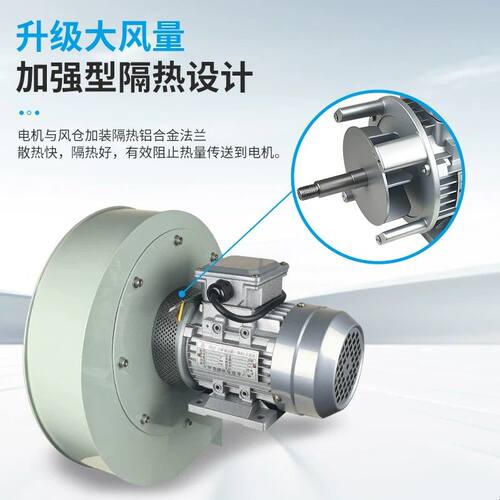 钱福YN5-47耐高温锅炉引风机300℃全铜电机采暖炉220V380工业除尘