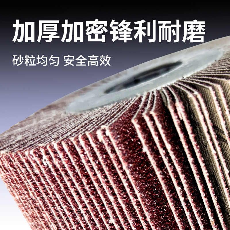 全砂布拉丝轮不锈钢专用平面抛光纱布轮金属打磨尼龙拉丝机滚轮图片