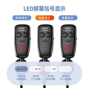 UHF一拖二无线麦克风耳麦头戴式音响万能教师舞台演出户外K歌话筒