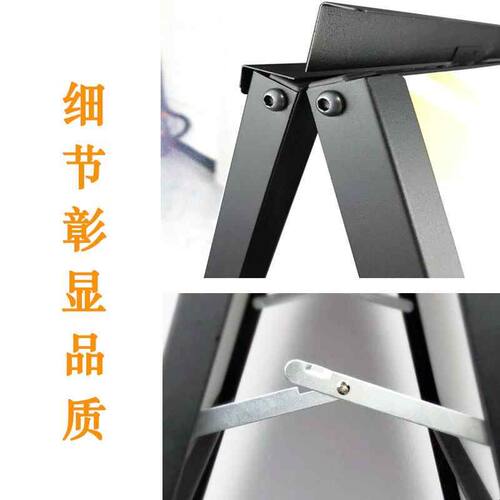 铁质海报架KT板展架折叠双面广告架落地广告牌立牌户外防风展板架