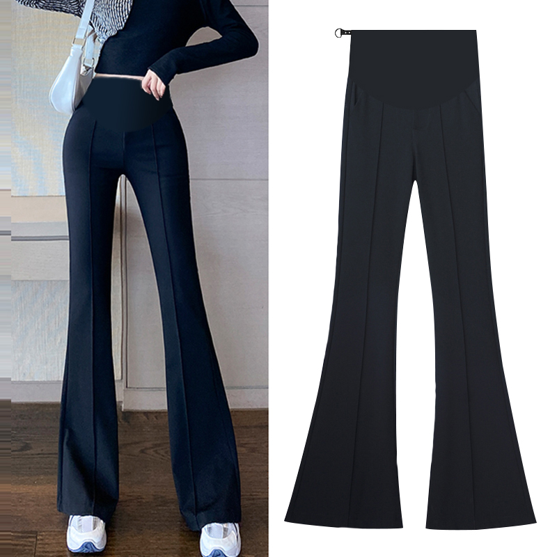 孕妇新款大码宽松春秋季托腹裤