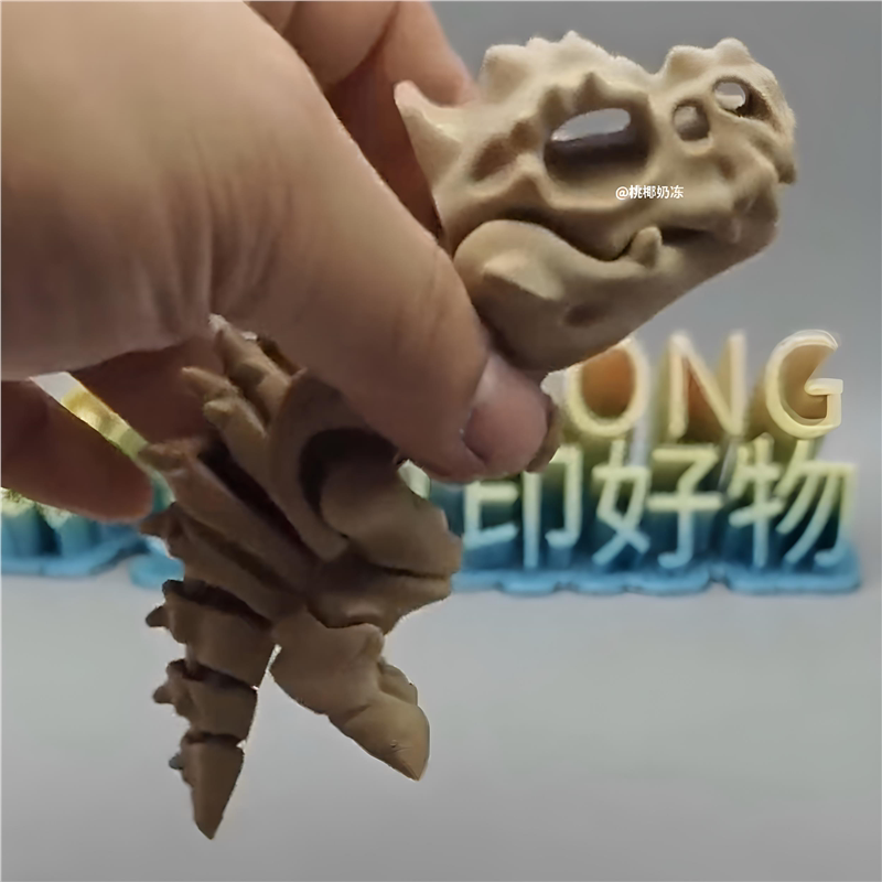 霸王龙骨骼挂件3D打印钥匙扣可移动包包挂饰创意桌面小摆件送朋友