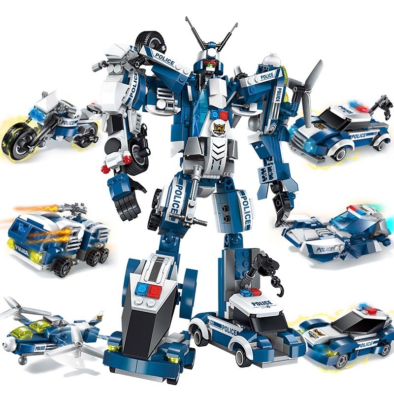 乐高积木超集变机兽魔方全套变形机器人直变八合一益智拼插男孩