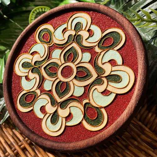 景泰蓝掐丝珐琅古典纹样杯垫