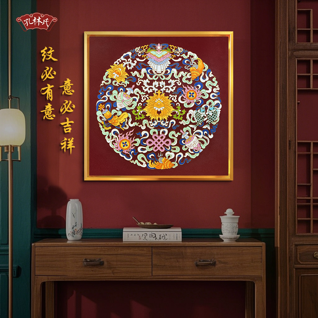 传统福禄葫芦纹祝福掐丝珐琅画